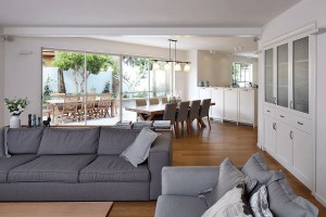 דגם של סלון מעוצב